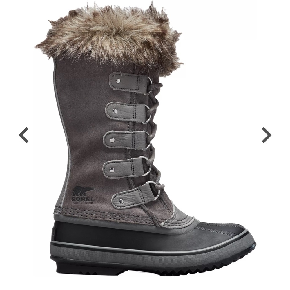 Sorel Joan of Arctic Waterproof Snow Boot Quarry / Black Gray